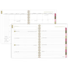 AT-A-GLANCE 2027 Large Weekly/ Monthly Planner - 11-¼" H x 9" W - Badge Floral - Bilingual-13 months of weekly/monthly planning