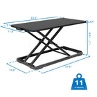 Mount-It! Adjustable Standing Keyboard and Mouse Platform - Black-8
