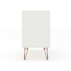 Manhattan Comfort Rockefeller 35.24" Mid-Century Modern Dresser - White-30 Day Limited Manufacturer's Warranty