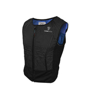 TechNiche Hybrid Sport Vest, Black, 2XL-Front zipper closure, with mesh ventilation and scoop neck design