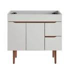 Modway Harvest 36" Bathroom Vanity Cabinet - Grey/Walnut-Mid-Century Modern Vanity