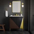 Modway Alchemist 30" Bathroom Vanity - White/Black-Ceramic Sink Basin