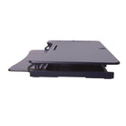 Rocelco 46" Electric Desk Riser with AC Outlet USB Charger and Large Keyboard Tracy- Black-EDR has an electric lift system that supports 35 pounds. 