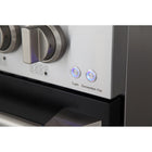 Kucht 48" KDF Series Pro Style Natural Gas Dual Fuel Range - Stainless Steel/Black-Liquid Propane convertible