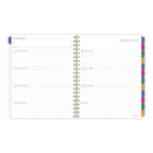 AT-A-GLANCE 2026-27 Badge Floral Weekly/Monthly Planner - 11"x 9" - Multicolour - Bilingual-Page size: 11" H x 8-1/2" W