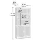 Sauder 5-Shelf Bookcase - Laurel Oak-Clear instructions: With illustrated instructions and labeled parts, you'll set it up quickly and easily