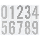 Creative Start Reflective Numbers - 3" and 4" - 50 Pack-The reflective surface enhances readability at night, making them ideal for addresses, signage, and safety applications
