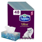 Royale Velour 3-Ply Facial Tissue - 82 Sheets/Box - 48 Pack-You can rely on New Velvety Soft Royale Velour 3-Ply Facial Tissue to bring an added layer of comfort (and strength) to every situation. With three layers of ultimate protection, it’s the perfect choice for the whole family