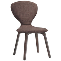 Modway Tempest Dining Side Chair - Walnut/Brown-Vintage Modern Dining Chair