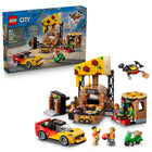 LEGO My City Pizza Delivery Experience with Vehicles-LEGO City pizza restaurant toy with 3 delivery vehicles for ages 6 and up