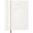 Moleskine 2026 Classic 12-Month Soft Cover Weekly Planner - 5" x 8.25" - Scarlet Red-Ivory-coloured, 70 g/m2, acid-free paper
