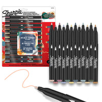 Sharpie Creative Markers - Fine Tip - Warm Tones - 12 Pack-Creative markers with a paint-like ink that won't bleed through paper