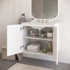 Modway Bryn 30" Wall-Mount Bathroom Vanity - White-Wall-Mount Design