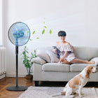 HOMCOM 51" H Pedestal Fan with Tilted Head and Timer for Bedroom - Black-85-degree oscillation function direct exactly the air flow where you need it to 