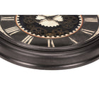 Monarch Specialties Clocks 23" Round Wall Clock - Brown -No assembly required, simply insert 3xAA batteries (not included), hang it up and enjoy this transitional style decorative clock with an industrial-vintage vibe