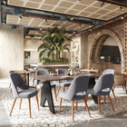 Zuo Leith Dining Chair - Grey - Set of 2-Chair Weight Capacity: Supports up to 250 lb