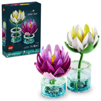 LEGO Botanicals Water Lilies-LEGO Botanicals Water Lilies flower building set for kids ages 9 and up