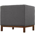 Modway Panache Upholstered Fabric Armchair - Grey-Finely Upholstered Fabric