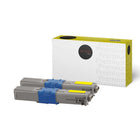 Premium Tone Okidata 44469701 Alternative Toner - Yellow - 2 Pack-Compatible toner