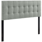 Modway Lily Upholstered Fabric King Headboard - Grey-Elegantly tufted headboard