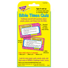 TREND Bible Times Quiz Challenge Cards -Handy size makes them great for class, home, and travel. Durable, no-see-through cards.