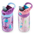Contigo Kids Aubrey Leak-Proof Water Bottles - 14 oz (414 mL) - Orchid Bunnicorn & Strawberry Cream - 2 Pack-Grab & go: The sturdy handle is comfy for little hands to carry