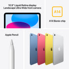 Apple 10th Generation iPad - 10.9-inch Liquid Retina Display - Wi-Fi 6 - A14 Bionic Chip - 256 GB - iPadOS 16 - Silver-Wi-Fi 6