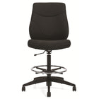 Staples Newdale Medium Back Armless Office Stool - Fusion Carbon Fabric - Black-Seat depth adjustment changes the depth of the seat to accommodate the length of your thighs, keeping your back in contact with backrest while avoiding pressure behind your knees