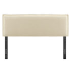 Modway Camille Upholstered Linen Blend King Size Headboard - Linen-Flanged Border