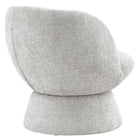 Modway Vesta Chenille Fabric Upholstered Swivel Chair - Dove Grey-Non-Marking Floor Glides