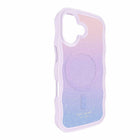 Kate Spade Wavy Compatible with MagSafe Case for iPhone 17 - Opal Glitter-Strong Built-In Magnets For MagSafe