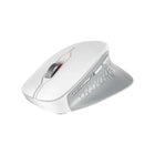 Cherry Stream Wireless Comfort Mouse  - White-Fatigue-free working thanks to rubberized thumb pad with modern Voronoi pattern