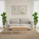 HOMCOM 5' Faux Fiddle Leaf Fig Tree - Green - 2 Pack-Adjustable branches with leaves let you easily customise the tree's shape 