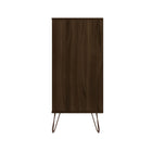 Manhattan Comfort Rockefeller Mid-Century Modern Bedroom Dresser 2-Piece Set - Brown-21.57" L x 35.31" W x 44.57" H
