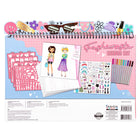 Fashion Angels Fashionista Sketch Set with Markers-BOOSTS CREATIVE & ARTISTIC SKILLS – Enjoy hours of fun and creativity with this fashion design portfolio for kids. Four removable sheets of clothing and accessory stencils help create different outfits and styles. Complete each design by shading and colouring with the 10 included markers!