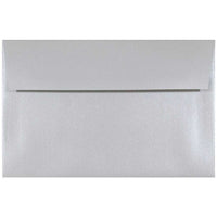 JAM Paper A9 Metallic Invitation Envelopes - 5.75" x 8.75" - Stardream Silver - 25 Pack -Stardream Metallic Silver Paper Envelopes