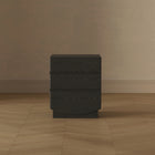Manhattan Comfort Ardea 20" Contemporary 3-Drawer Nightstand - Black-30 Day Limited Manufacturer's Warranty