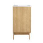 Modway Soma 30" Bathroom Vanity - Oak/White-Wood Grain Finish
