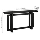 Hudson&Canal Breslow 55"W Console Table - Black Grain-Product Dimensions: 10" L x 55" W x 29.5" H