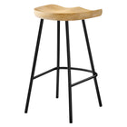 Modway Concord Backless Wood Counter Stools - Oak - Set of 2-7