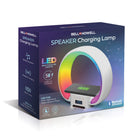 Bell + Howell LED Smart Speaker Charging Lamp-4-in-1 Multifunctional Device: Combine four essential functions-Bluetooth speaker, RGB LED lamp, wireless phone charger, and alarm clock-into one space-saving, modern device. Ideal for keeping your space clutter-free while enjoying high functionality in any room.