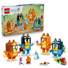 LEGO Bluey Brick-Built Bluey Family-Enjoy creative fun with all 4 Bluey family brick-built figures