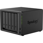 Synology DS1525+ 5-Bay DiskStation NAS Server - AMD Ryzen V1500B - 8 GB RAM-Two built-in 2.5GbE ports, over 1,181/1,180 MB/s sequential read/write, and 10GbE option
