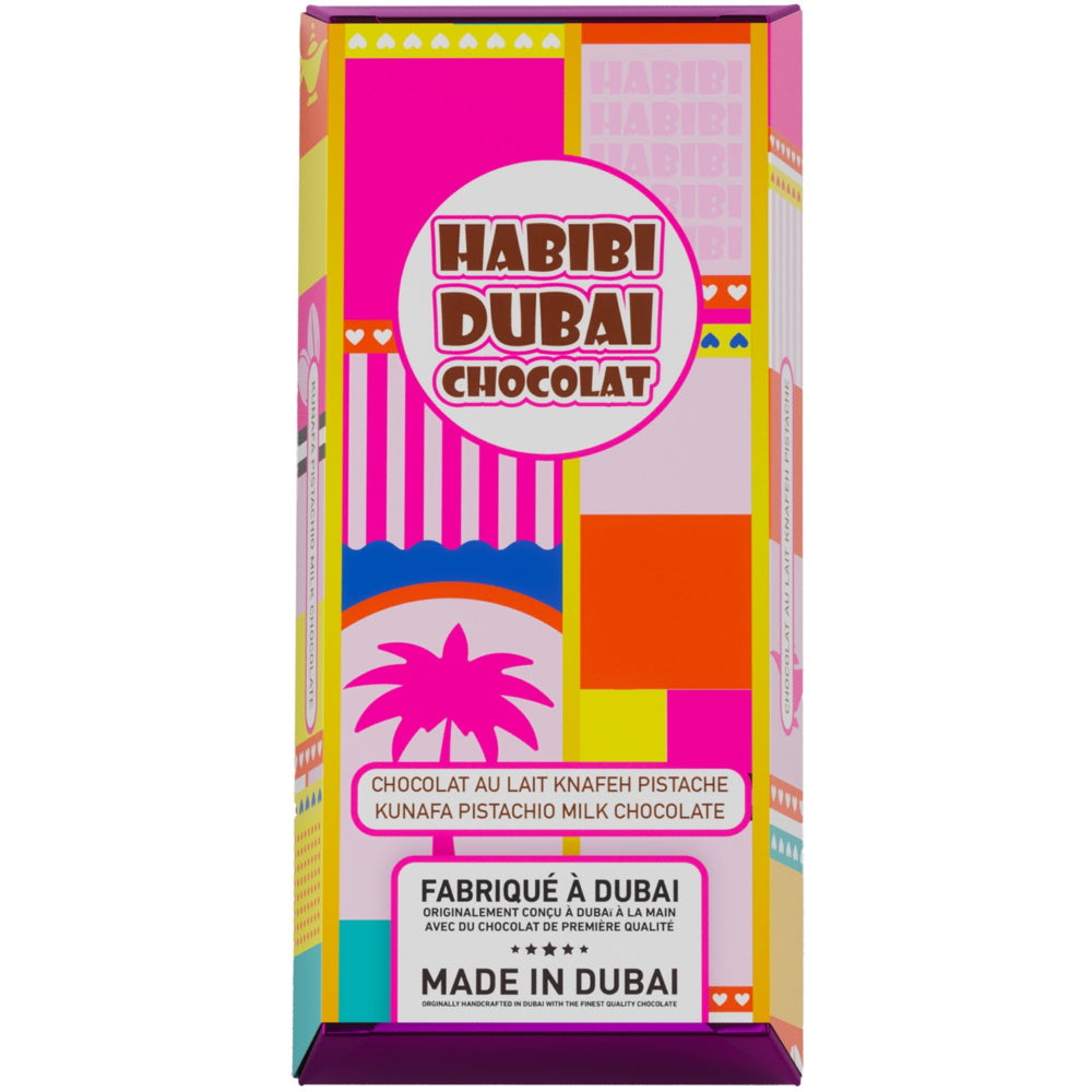 Habibi Dubai Kunafa Pistachio Milk Chocolate - 200 g | staples.ca
