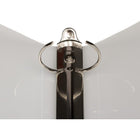 JAM Paper Plastic 1.5" 3-Ring Binder - Clear-Size: 1.5" Width | Holds up to 250 sheets of paper.