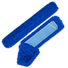 Gritt Commercial Microfiber Looped Dust Mop Pad Head - 60" x 5" - Blue-Length: 60 Inches