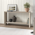 Hudson&Canal Osman 55"W Console Table - Alder White-Finished in wood-look alder white