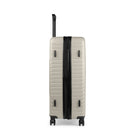 Bugatti Berlin 30" Hardside Large Check-In Luggage - Cream-Built-in AirTag holder for luggage tracking (AirTag not included)