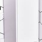 HOMCOM Slim Bathroom Storage Cabinet with Two Doors and Adjustable Shelf - White-Colour: White  