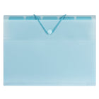 Staples 5 Pocket Expanding Folder - Letter Size - Blue-5 tabs for efficient access to any document